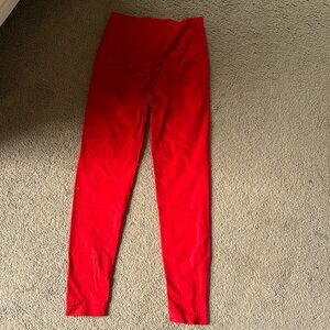 Red leggings